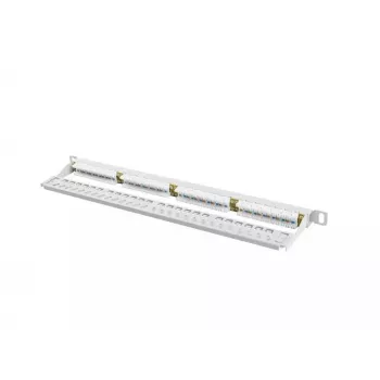 Patch-paneel LANBERG PPU6-0024-S, 24 pordiga Cat6, metallist, 0,5U, 440×22,3×99 mm