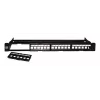Techly Modulaarne Patch Panel 24 Kohta UTP Eemaldatavate Moodulitega 1 Ühik Must