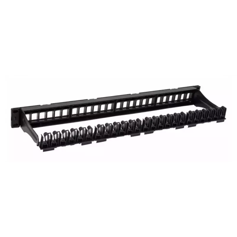 Techly Modulaarne Patch Panel 24 Kohta UTP Eemaldatavate Moodulitega 1 Ühik Must