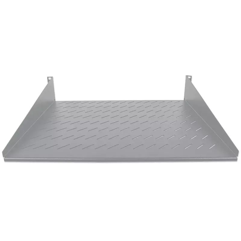 Intellinet 19-tolline konsoolriiul, 2U, 2-punktiline esikinnitus, 400 mm sügavus, ventileeritud, max 25 kg, hall, kolmeaastane garantii