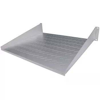 Intellinet 19-tolline konsoolriiul, 2U, 2-punktiline esikinnitus, 400 mm sügavus, ventileeritud, max 25 kg, hall, kolmeaastane garantii
