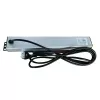 Techly I-CASE STRIP-16SH toitejaotusseade (PDU) 6 vahelduvvoolu pistikupesa 1,5U Must, Hõbedane