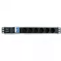 Techly I-CASE STRIP-16SH toitejaotusseade (PDU) 6 vahelduvvoolu pistikupesa 1,5U Must, Hõbedane