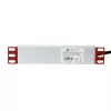 Techly Universal Power Strip Rack 10-tolline 4 pistikupesa Schuko pistik Must Hõbedane 1U