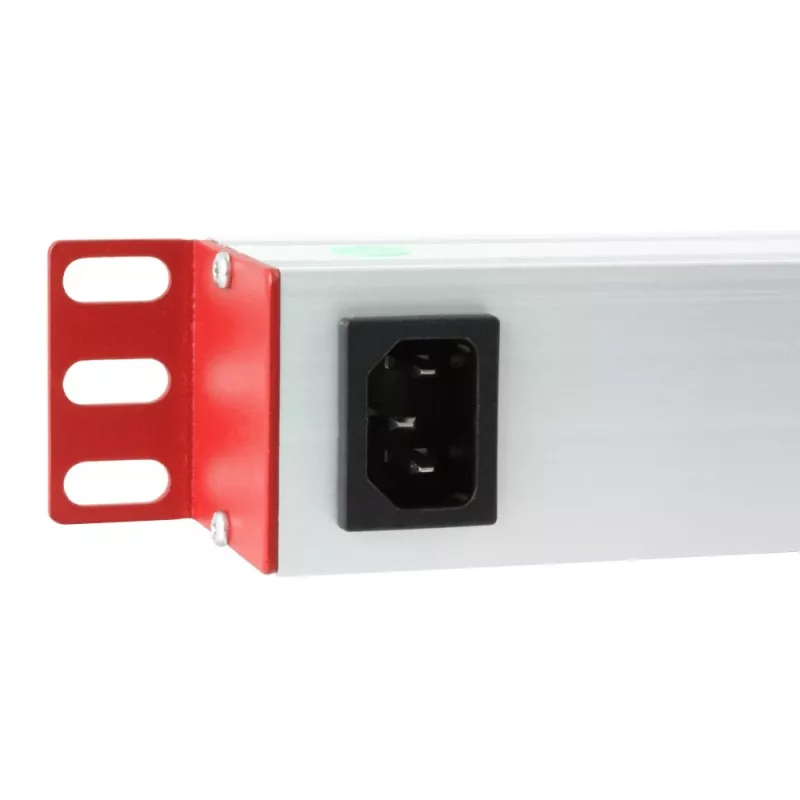 Pikendusjuhe Techly Rack 19 tolli toitejaotur 1U 8 pistikupesa C13