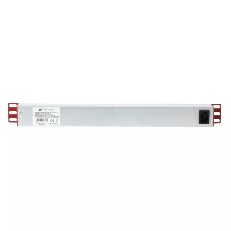 Pikendusjuhe Techly Rack 19 tolli toitejaotur 1U 8 pistikupesa C13
