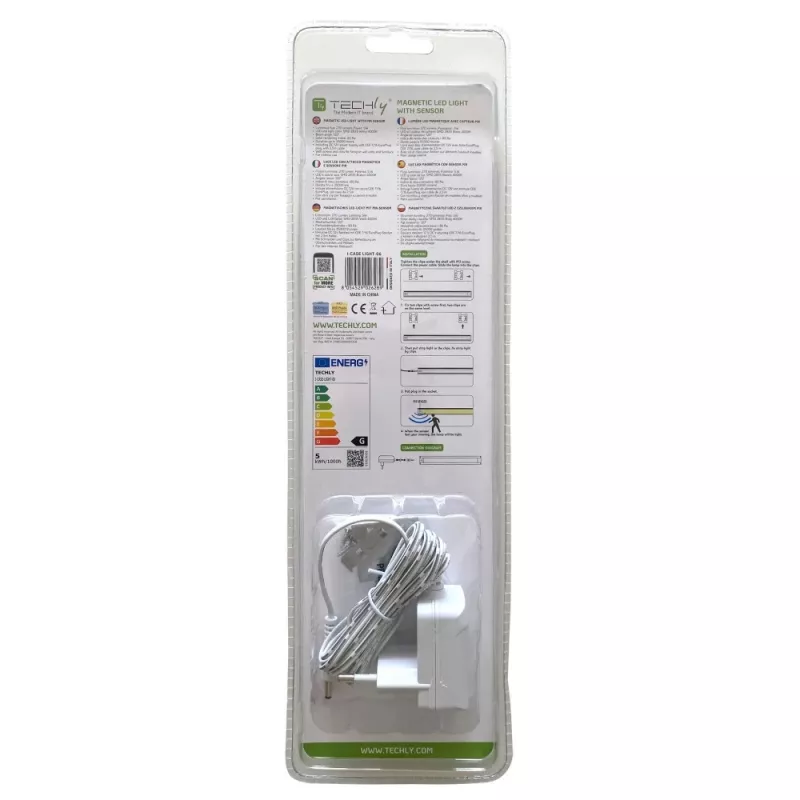 LED süsteemvalgusti Techly I-CASE LIGHT-06 valge alumiinium 100-240V