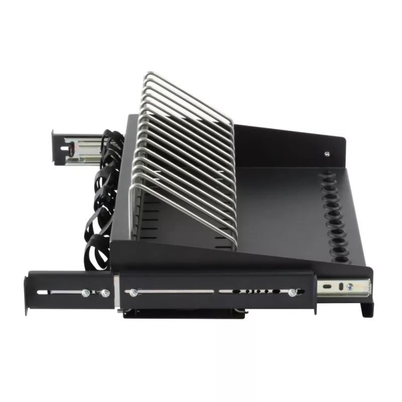Riiul Techly I-CABINET-TRAY14BK Must 4U 19 tolli