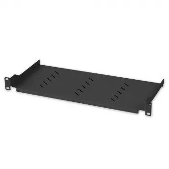 Riiuliplaat Techly I-CASE TRAY-150BK Must 1U 150mm Sügavus