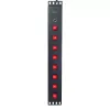 Techly 8 pesaga 19-tolline rack-toitepistik 8 SISSE/VÄLJA lülitiga, 1,5U