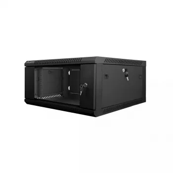 Seinale kinnitatav kapp Lanberg WF01-6604-10B 4U Must