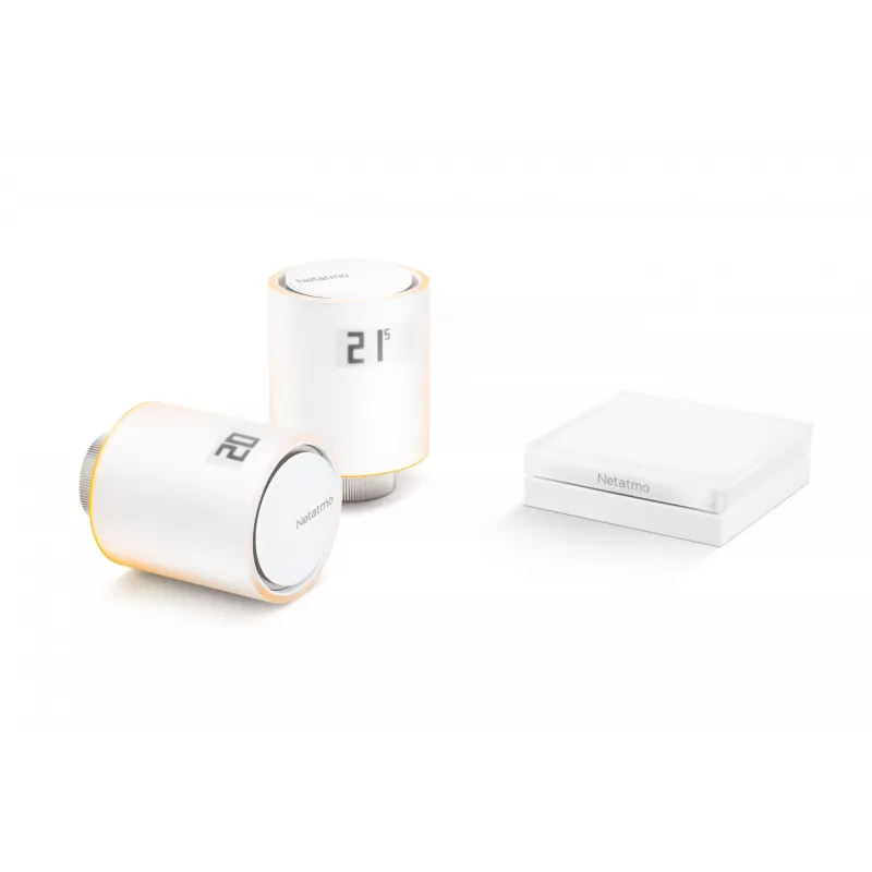 Netatmo algkomplekt – nutikad radiaatoriventilid, valge, 0–50 °C, 2400 MHz, 100 m, 5–30 °C, °C