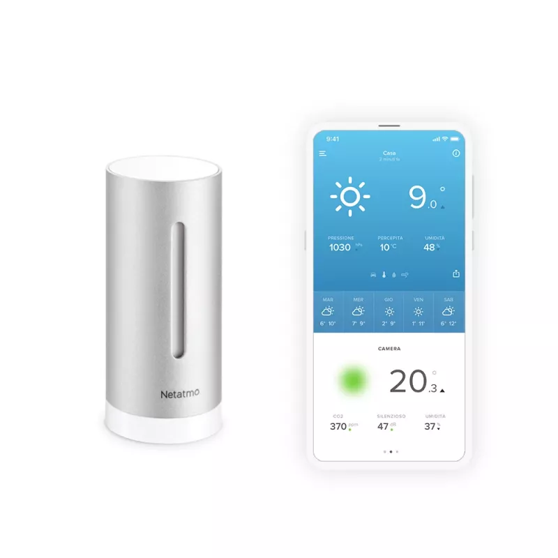 Netatmo täiendav nutikas sisemoodul, juhtmevaba, 0,3°, 3%, duralumiinium, alumiinium, AAA