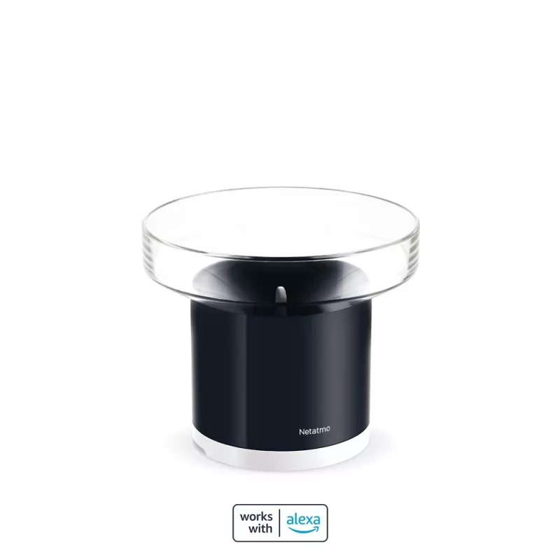 Netatmo Smart Rain Gauge, aku, AAA, 1,5 V, 130 mm, 130 mm, 110 mm