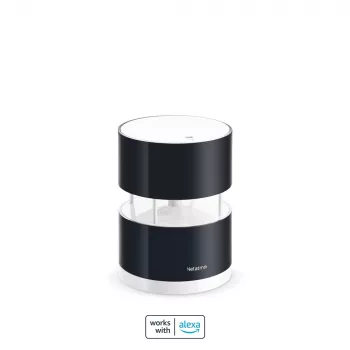 Netatmo Smart Anemomeeter, Tuulekiirus, Juhtmevaba, Wi-Fi, 0 - 45 m/s, 100 m, Must, Läbipaistev