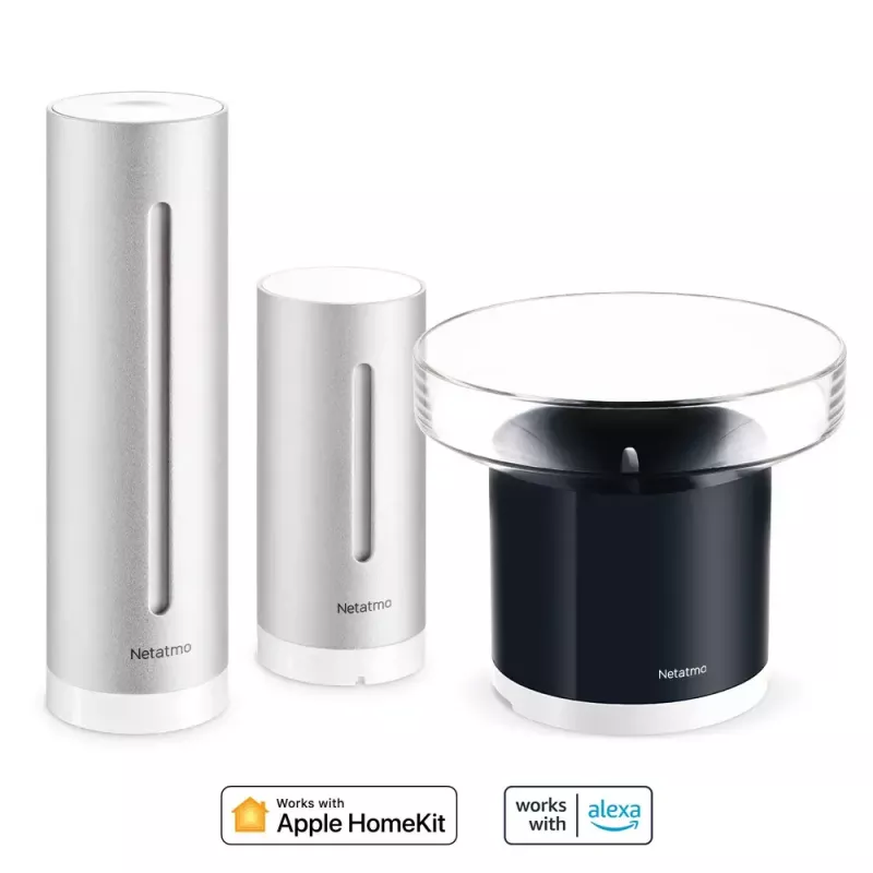 Netatmo vihmakomplekt “Targa kodu ilmajaam + tark vihmamõõtur”