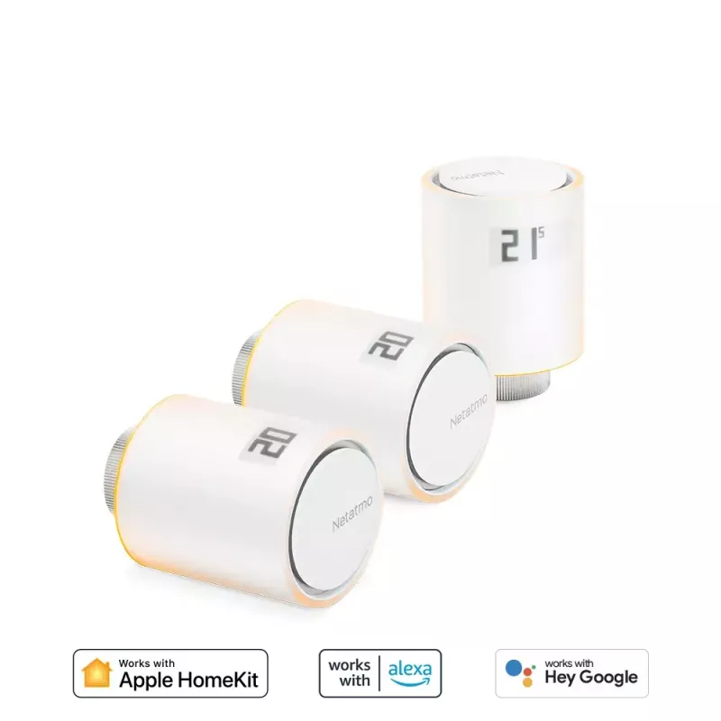 Nutikad radiaatoriventilid Netatmo komplekt: 3 lisa nutikat radiaatoriventilii