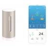 Netatmo NIM-S Sand digitaalne ilmajaam — sisetermomeeter, hügromeeter, õhukvaliteet, patareitoitega (AAA)
