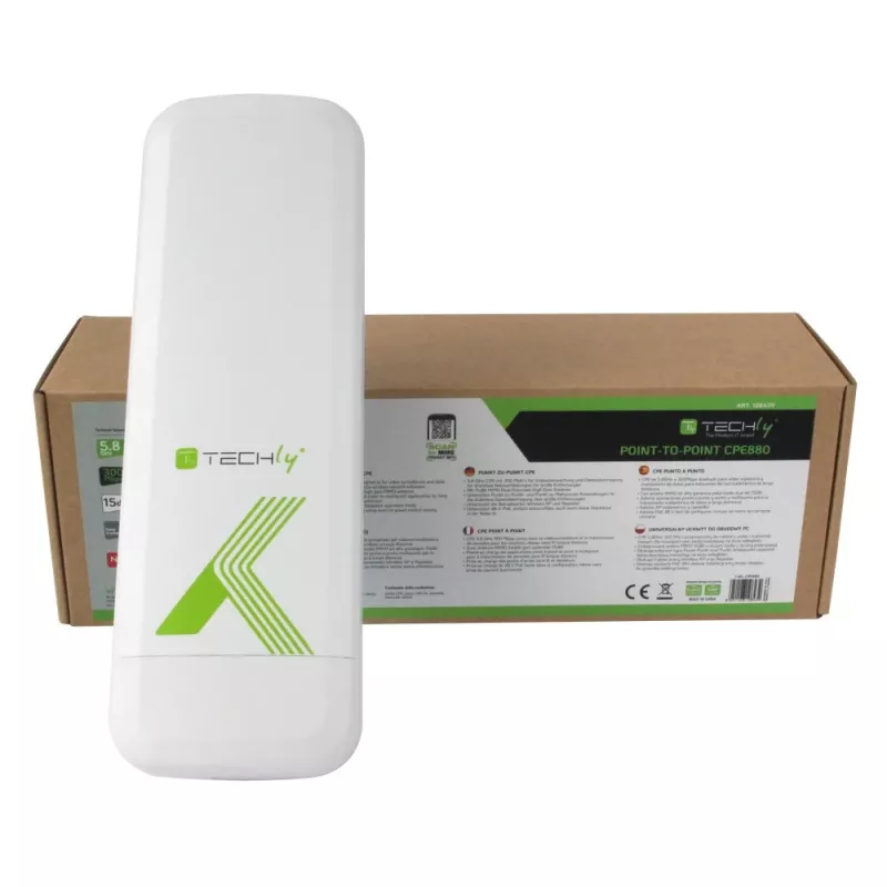 Punkt-punkti CPE Techly I-WL-CPE880 5,8 GHz Wi-Fi standard