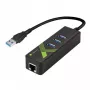 Techly IDATA USB-ETGIGA-3U2 sülearvuti dokk/pordi paljundaja USB 3.2 Gen 1 (3.1 Gen 1) Type-A must