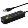 Techly IDATA USB-ETGIGA-3U2 sülearvuti dokk/pordi paljundaja USB 3.2 Gen 1 (3.1 Gen 1) Type-A must