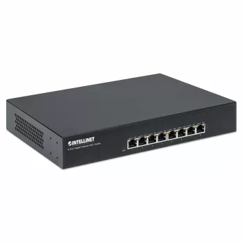 Intellinet 8-pordiline Gigabit Ethernet PoE+ lüliti, 8 × PoE porti, IEEE 802.3at/af toitega Ethernet (PoE+/PoE), otsatoide, lauaarvuti, karp
