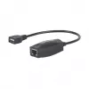 Manhattan USB-A liinipikendaja, kasutamiseks RJ45 võrgukaabliga (ei kuulu komplekti), pikendab USB-seadet kuni 60 m, siinitoide, sobivad Cat5e/Cat6/Cat6A RJ45 võrgukaablid, must, kolmeaastane garantii