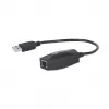 Manhattan USB-A liinipikendaja, kasutamiseks RJ45 võrgukaabliga (ei kuulu komplekti), pikendab USB-seadet kuni 60 m, siinitoide, sobivad Cat5e/Cat6/Cat6A RJ45 võrgukaablid, must, kolmeaastane garantii