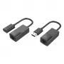 Techly IUSB-EXTENDTY2 kaabel-soo muundur RJ-45 USB 2.0 Type-A Must