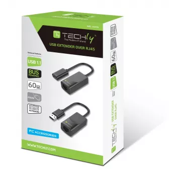 Techly IUSB-EXTENDTY2 kaabel-soo muundur RJ-45 USB 2.0 Type-A Must