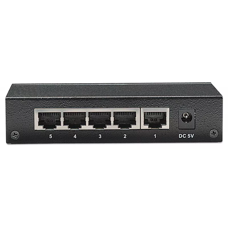Intellinet 5-pordine Gigabit Ethernet lüliti, lauaarvuti suurus, metallist korpus, IEEE 802.3az (energiasäästlik Ethernet)