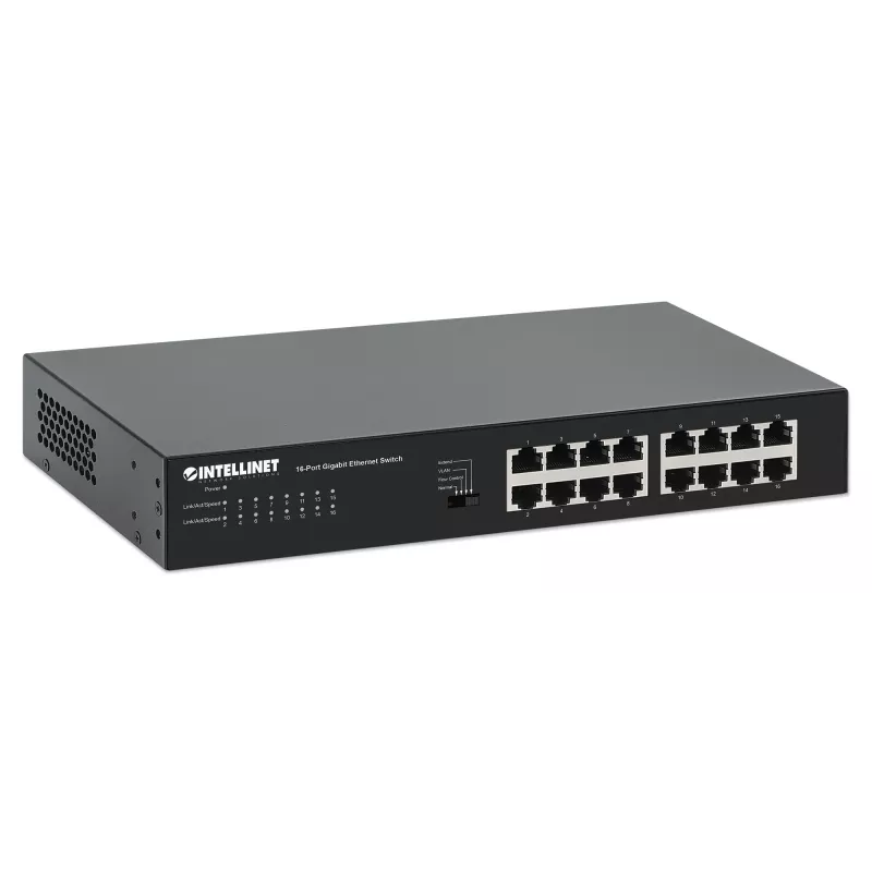 Haldamata kommutaator Manhattan 561815 16 porti Gigabit Ethernet 10/100/1000