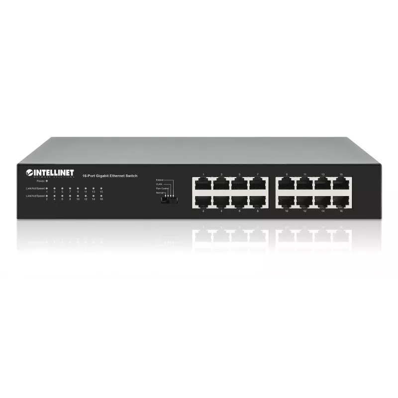 Haldamata kommutaator Manhattan 561815 16 porti Gigabit Ethernet 10/100/1000