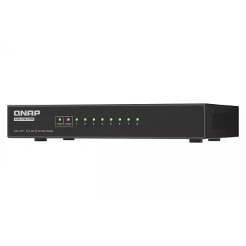 QNAP QSW-1108-8T-R2 võrgulüliti, haldamata, 2.5G Ethernet (100/1000/2500), lauaarvuti, must