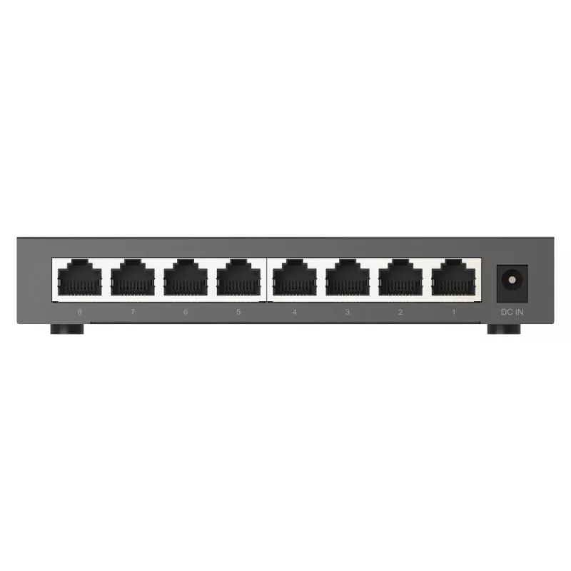 QNAP QSW-1108-8T-R2 võrgulüliti, haldamata, 2.5G Ethernet (100/1000/2500), lauaarvuti, must