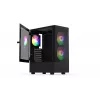 PC korpus KRUX VAKO KRX0132 ATX must — karastatud klaas, RGB, toetab Mini-ATX, GPU kuni 31 cm, protsessori jahuti kuni 15,9 cm