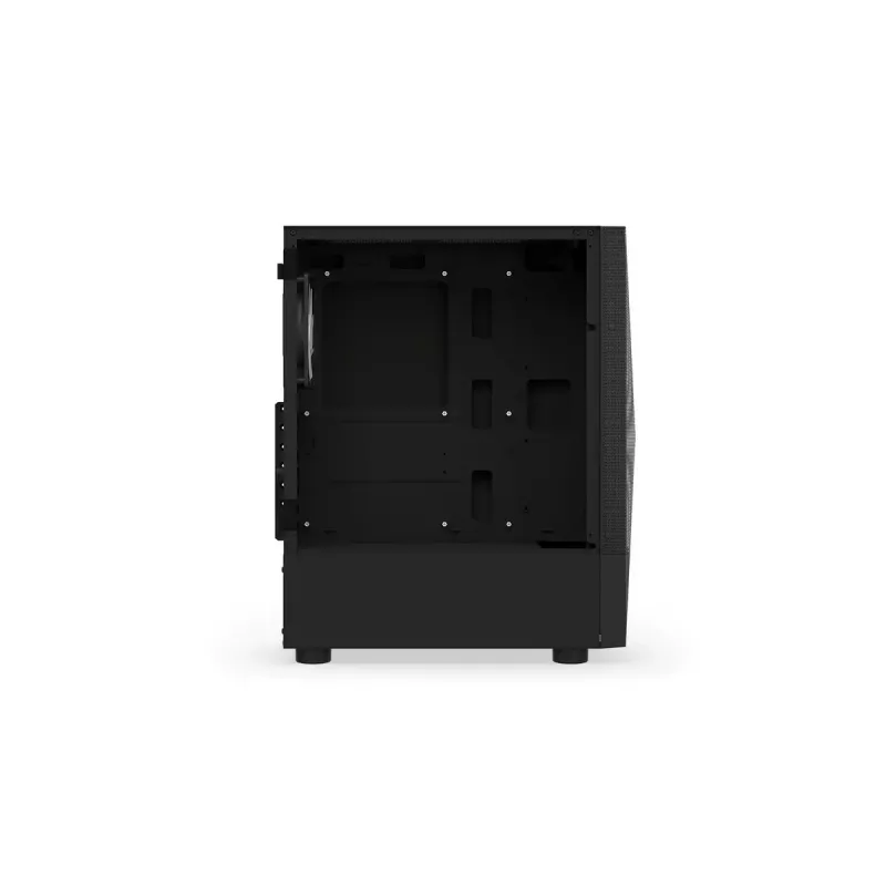 PC korpus KRUX VAKO KRX0132 ATX must — karastatud klaas, RGB, toetab Mini-ATX, GPU kuni 31 cm, protsessori jahuti kuni 15,9 cm