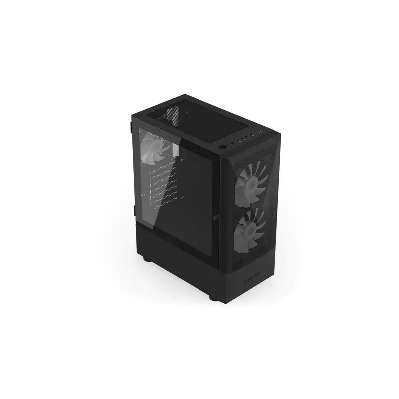 PC korpus KRUX VAKO KRX0132 ATX must — karastatud klaas, RGB, toetab Mini-ATX, GPU kuni 31 cm, protsessori jahuti kuni 15,9 cm