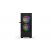 PC korpus KRUX VAKO KRX0132 ATX must — karastatud klaas, RGB, toetab Mini-ATX, GPU kuni 31 cm, protsessori jahuti kuni 15,9 cm