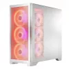 PC-korpus MODECOM VOLCANO EXPANSE S APEX ARGB Midi Tower Valge — karastatud klaas, ARGB, toetab micro ATX, GPU kuni 430 mm