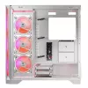 PC-korpus MODECOM VOLCANO EXPANSE S APEX ARGB Midi Tower Valge — karastatud klaas, ARGB, toetab micro ATX, GPU kuni 430 mm