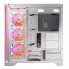 PC-korpus MODECOM VOLCANO EXPANSE S APEX ARGB Midi Tower Valge — karastatud klaas, ARGB, toetab micro ATX, GPU kuni 430 mm
