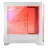 PC korpus MODECOM VOLCANO EXPANSE T APEX ARGB MIDI valge — karastatud klaas, ARGB, USB-C, toetab mikro-ATX, GPU kuni 430 mm
