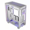 PC korpus MODECOM Volcano Perun Apex ARGB valge — Midi Tower, karastatud klaas, ARGB, USB-C, toetab micro ATX, GPU kuni 39 cm