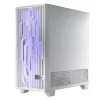 PC korpus MODECOM Volcano Perun Apex ARGB valge — Midi Tower, karastatud klaas, ARGB, USB-C, toetab micro ATX, GPU kuni 39 cm