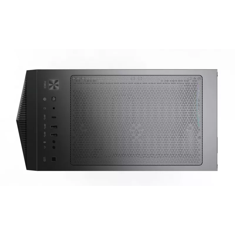 MSI MPG GUNGNIR 110R mid-torni mänguri arvutikorpus must, USB 3.2 Gen2 Type C, 4x 120mm ARGB ventilaator, Mystic Light Sync, 1 kuni 6 ARGB juhtpaneel, 2x karastatud klaaspaneeli, ATX, mATX, mini-ITX