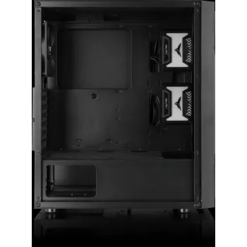 PC korpus Versa XM1 must teras 120mm ventilaator USB3.0 - must