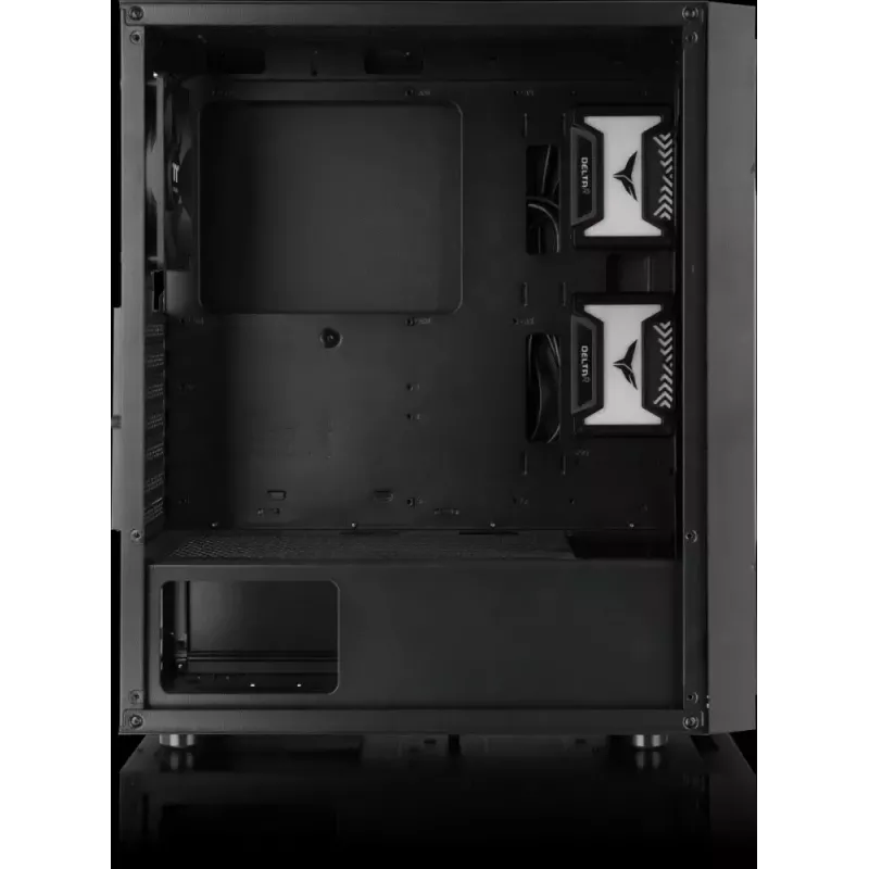 PC korpus Versa XM1 must teras 120mm ventilaator USB3.0 - must