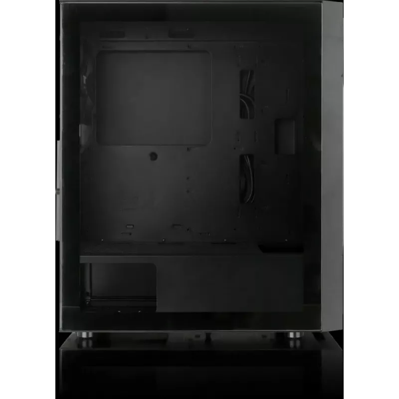 PC korpus Versa XM1 must teras 120mm ventilaator USB3.0 - must