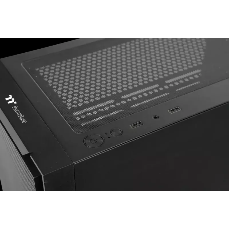 PC korpus Versa XM1 must teras 120mm ventilaator USB3.0 - must
